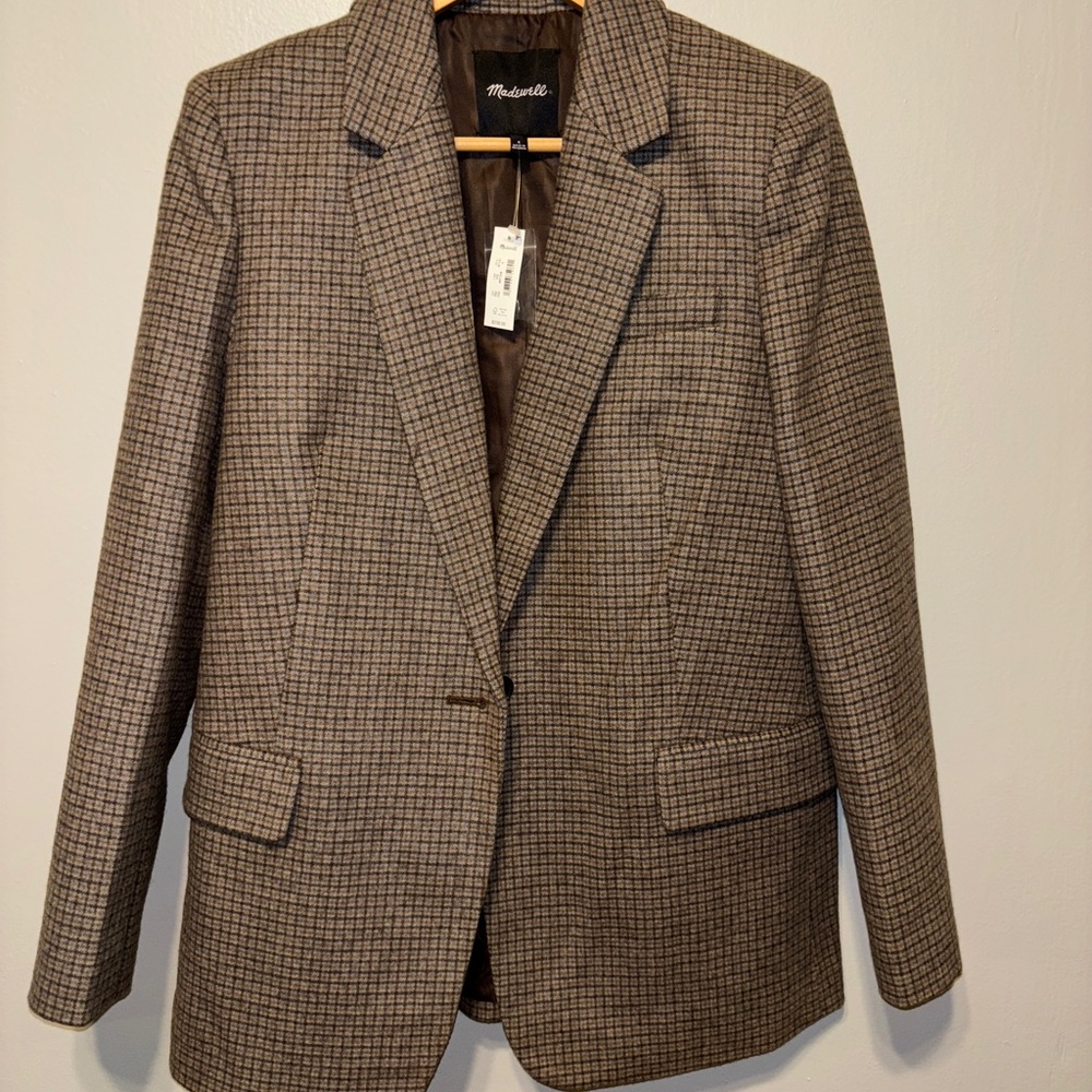 Madewell Plaid Blazer